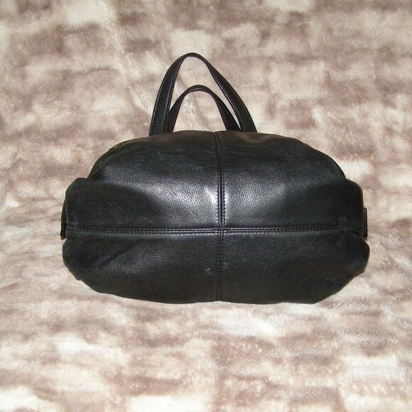 Michael Kors MK Portland Black Pebbled Leather Hobo Tote Shoulder Bag Purse - Picture 6 of 14